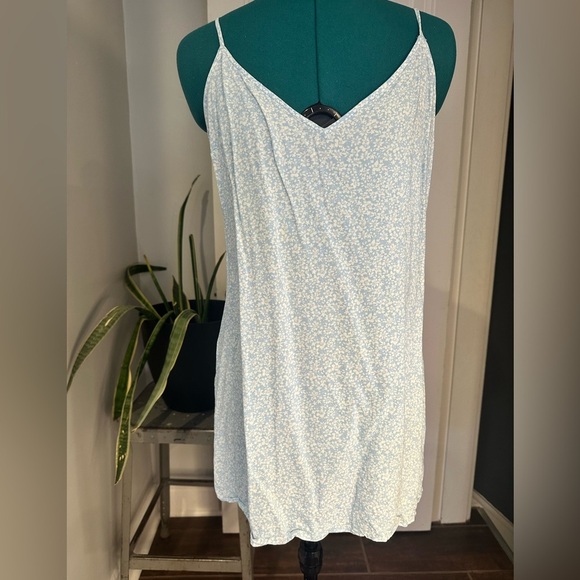 Abercrombie and Fitch boho tiered slip Blue Floral Dress - Picture 10 of 14